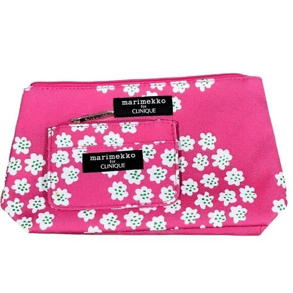 Clinique Handbags - Clinique Medium Size Makeup Bag with Card Case